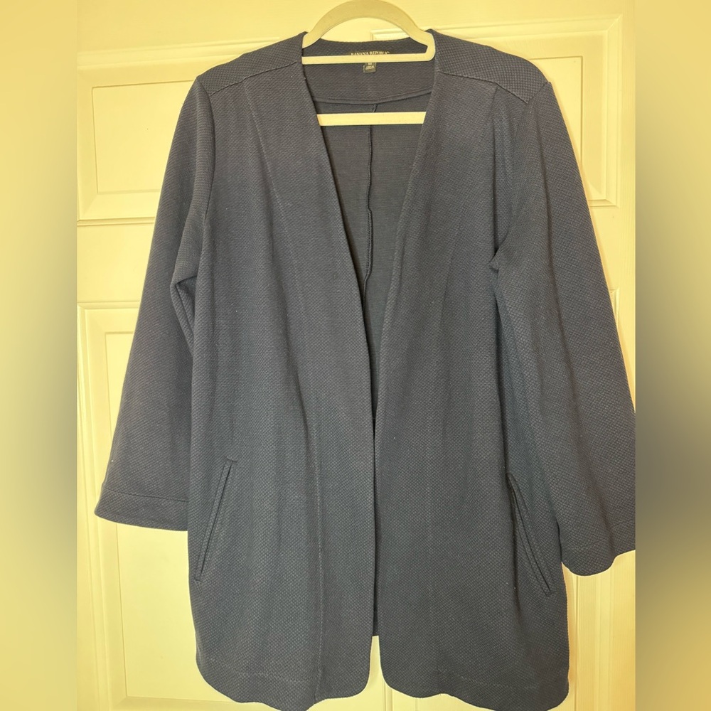 Banana Republic- Cardigan, Navy Blue, Casual, Size Medium